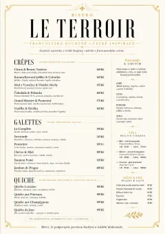 Fine Regional menu template preview