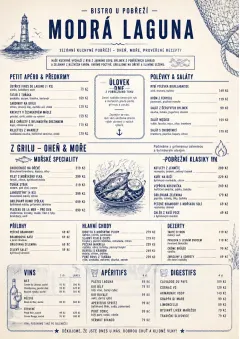Coastal Regional menu template preview