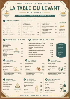 Family Style Feast menu template preview