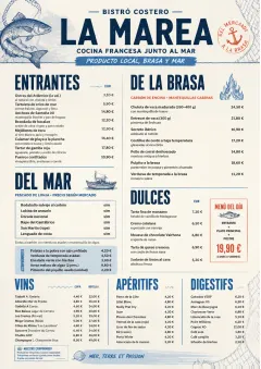 Coastal Regional menu template preview