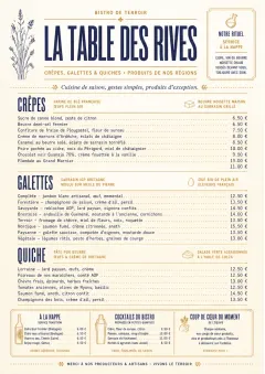 Fine Regional menu template preview