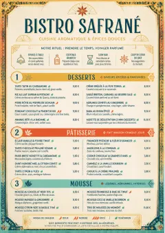 Spice Market Bold menu template preview