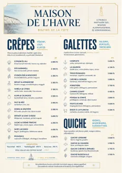 Fine Regional menu template preview