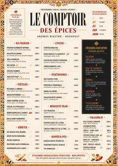 Spice Market Bold menu template preview