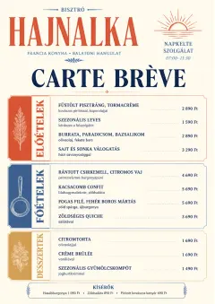 Chef Carte Brève menu template preview