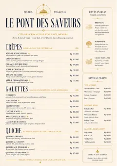 Fine Regional menu template preview