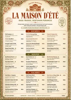 Heritage Tradition menu template preview
