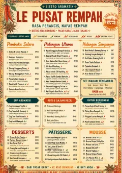 Spice Market Bold menu template preview