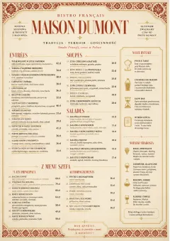 Heritage Tradition menu template preview