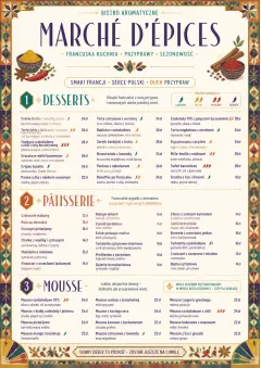 Spice Market Bold menu template preview