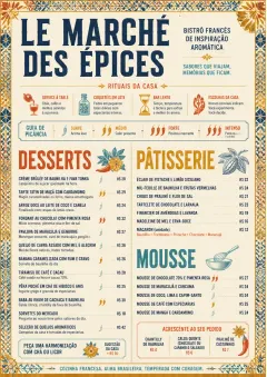 Spice Market Bold menu template preview