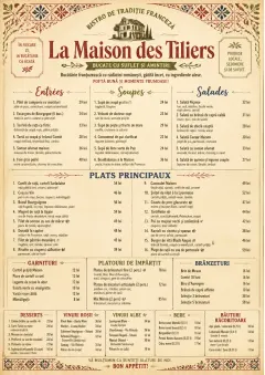 Heritage Tradition menu template preview