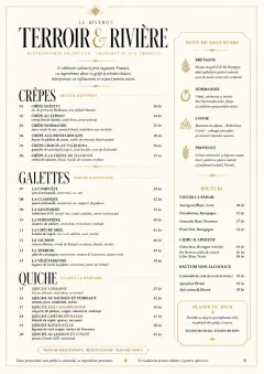 Fine Regional menu template preview