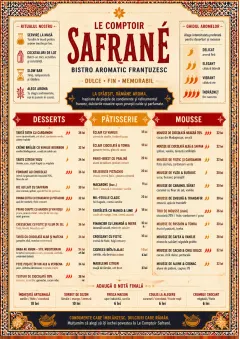 Spice Market Bold menu template preview