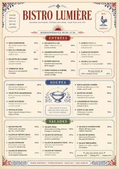 Heritage Tradition menu template preview