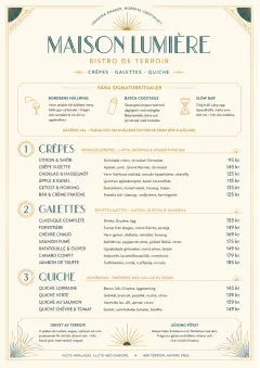 Fine Regional menu template preview