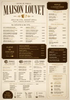 Family Style Feast menu template preview