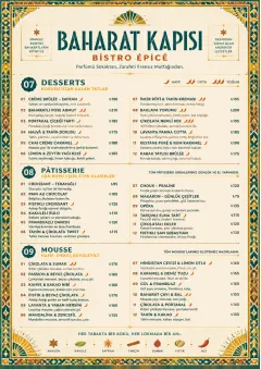 Spice Market Bold menu template preview