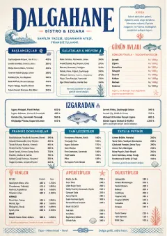 Coastal Regional menu template preview