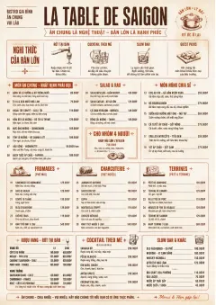 Family Style Feast menu template preview