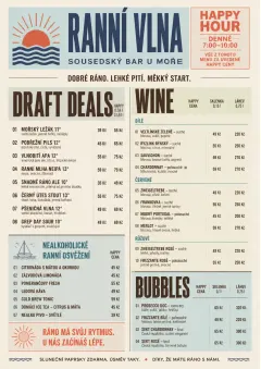Sunrise Classic menu template preview