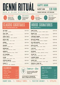 Modern Brunch Editorial menu template preview