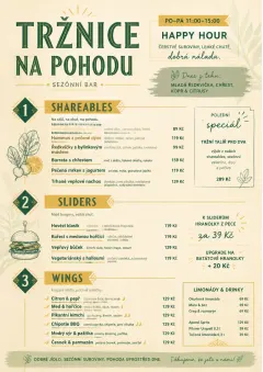 Market Fresh Midday menu template preview
