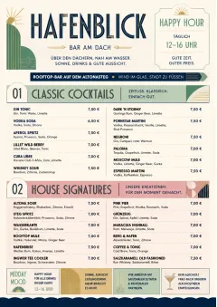 Modern Brunch Editorial menu template preview