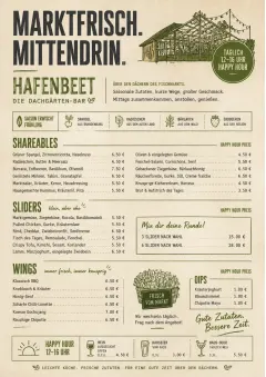 Market Fresh Midday menu template preview