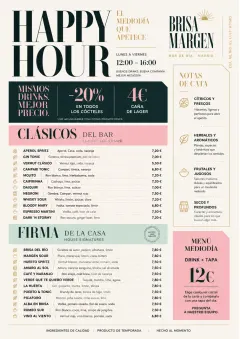 Modern Brunch Editorial menu template preview