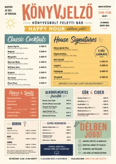 Modern Brunch Editorial menu template preview