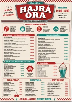 Diner Comfort menu template preview
