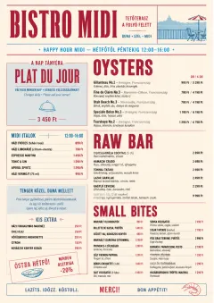 Bistro Midi menu template preview