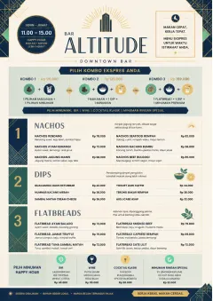 Power Lunch menu template preview