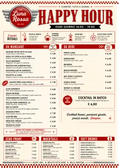 Diner Comfort menu template preview