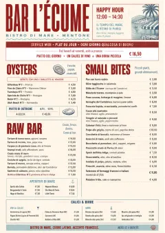 Bistro Midi menu template preview