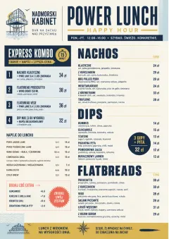 Power Lunch menu template preview
