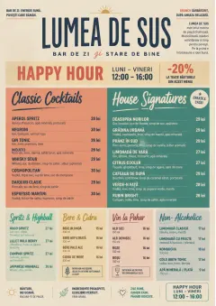 Modern Brunch Editorial menu template preview