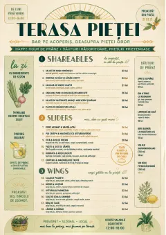 Market Fresh Midday menu template preview