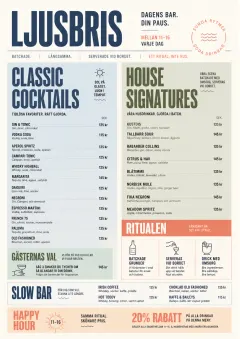 Modern Brunch Editorial menu template preview