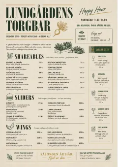 Market Fresh Midday menu template preview