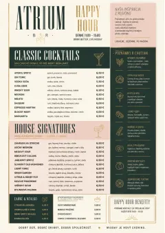 Modern Brunch Editorial menu template preview