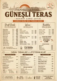 Sunrise Classic menu template preview