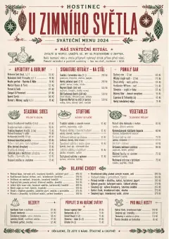 Holiday Festive menu template preview