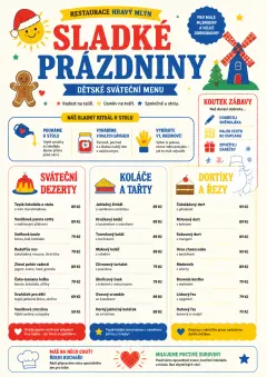 Kids Playful menu template preview