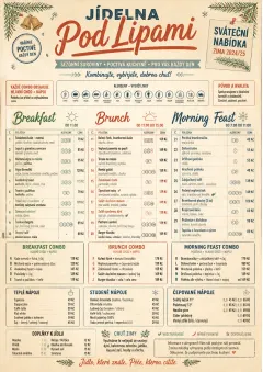 School Canteen menu template preview
