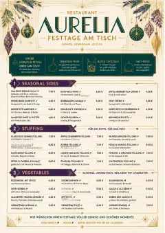 Holiday Festive menu template preview