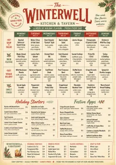 Weekly Grid menu template preview