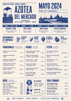 Monthly Seasonal menu template preview