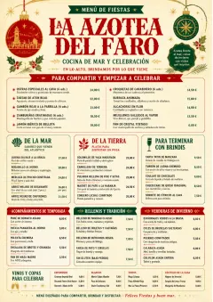 Holiday Festive menu template preview